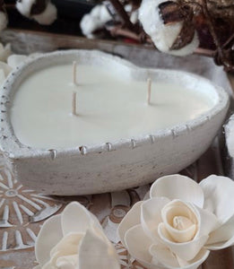 Small Clay Heart Candle – Blessed Home Decor By Katie